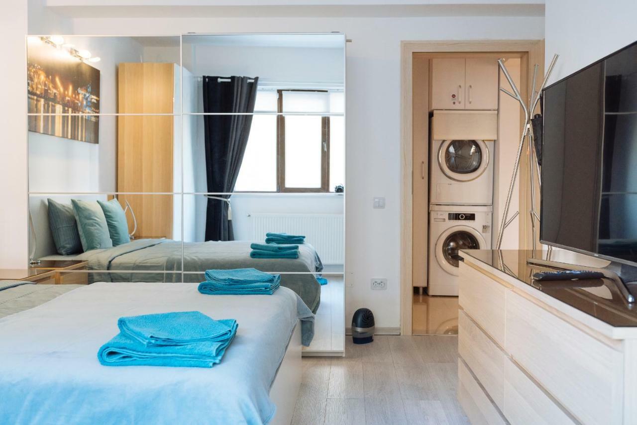 Ferienwohnung Luxury Flat 8 Near Metro Bukarest Exterior foto